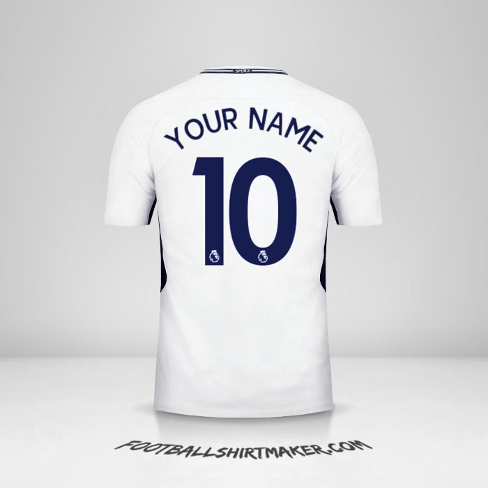 Tottenham Hotspur 2017/18 shirt number 10 your name