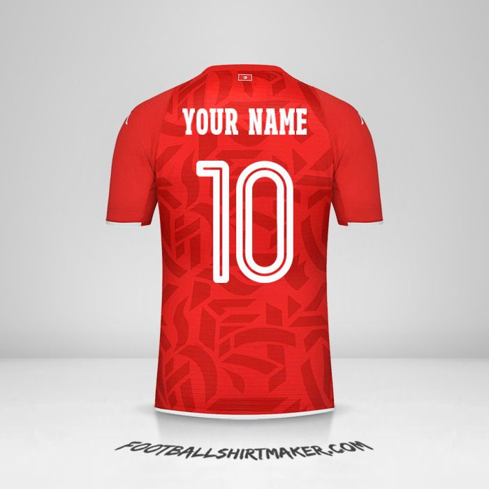 Tunisia 2022 shirt number 10 your name