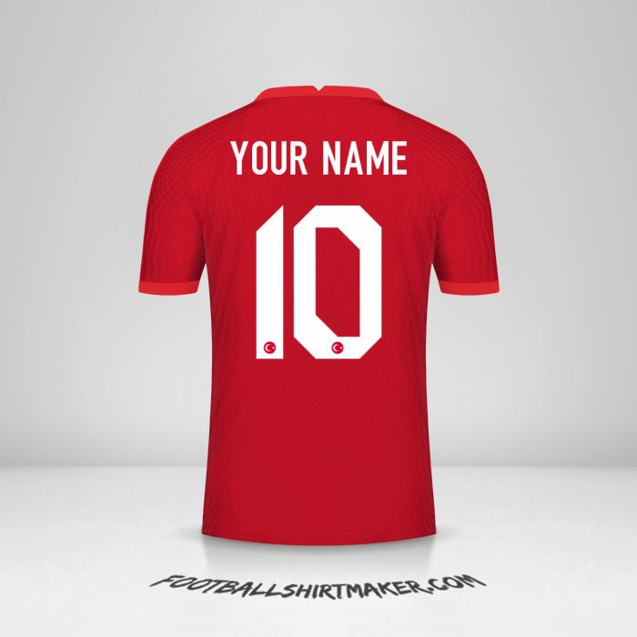 Turkey 2020/2021 II shirt number 10 your name