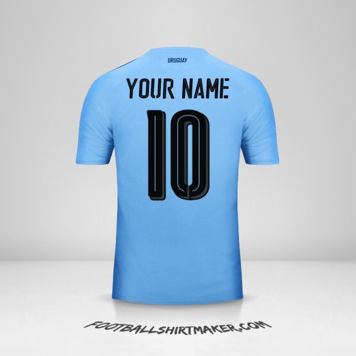 Uruguay 2016 shirt number 10 your name