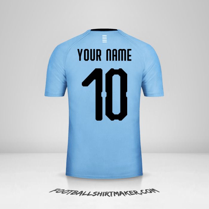 Uruguay 2018 shirt number 10 your name