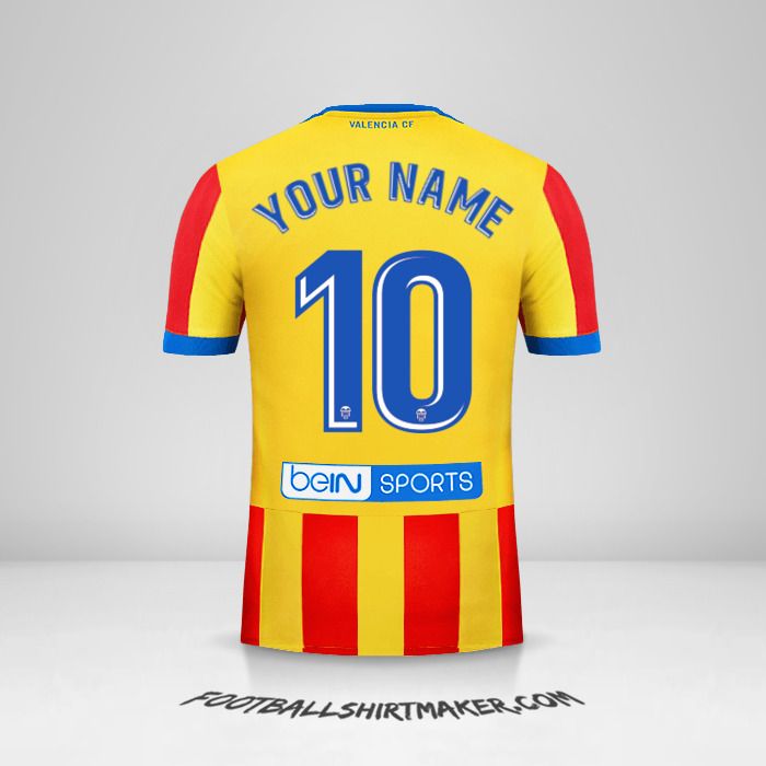 Valencia CF 2017/18 II shirt number 10 your name