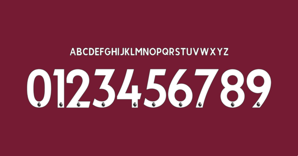 Font West Ham United Fc Shirt 2021 2022 Names Letters Numbers Nameset Preview 00 4183