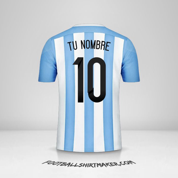 Jersey Argentina 2015 número 10 tu nombre