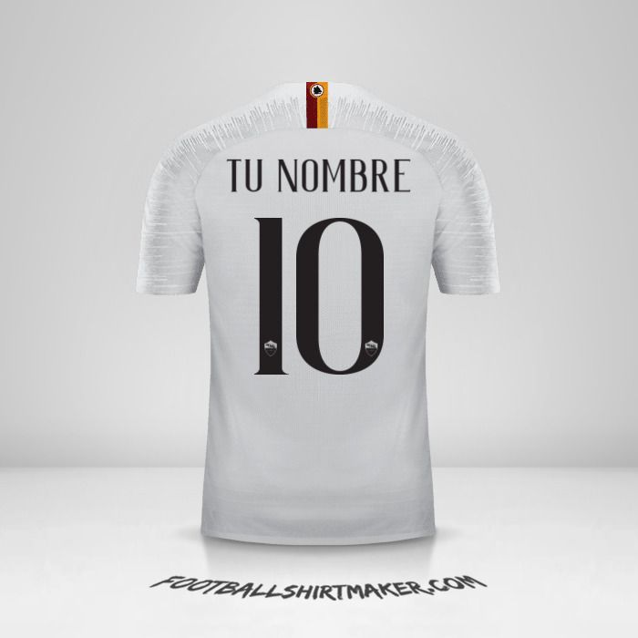 Jersey AS Roma 2018/19 II número 10 tu nombre