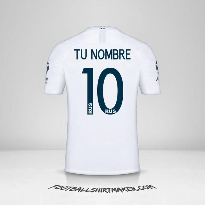 Jersey Boca Juniors Libertadores 2019 II número 10 tu nombre