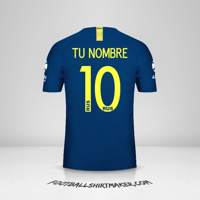 Jersey Boca Juniors Libertadores 2019 número 10 tu nombre