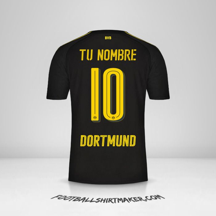 Jersey Borussia Dortmund 2016/17 II número 10 tu nombre