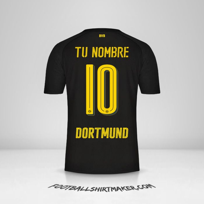 Jersey Borussia Dortmund 2017/18 II número 10 tu nombre