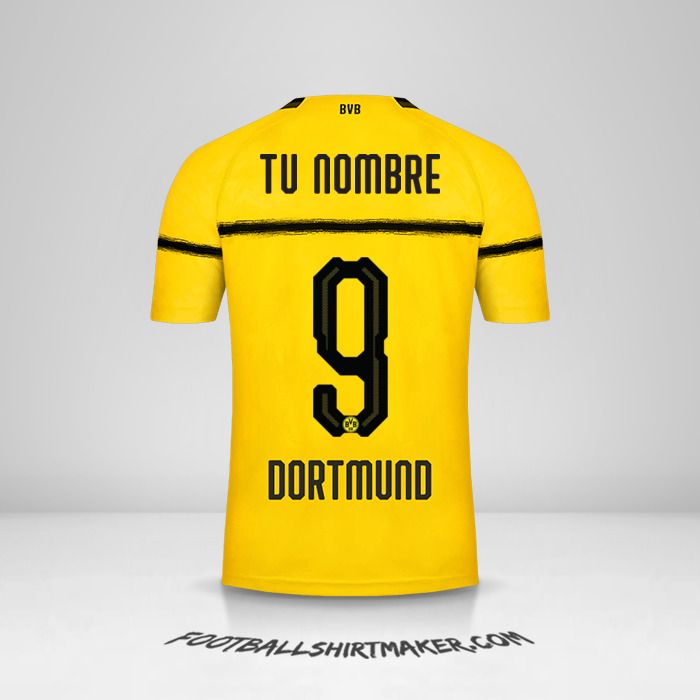Jersey Borussia Dortmund 2018/19 Cup número 9 tu nombre