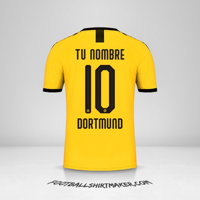 Jersey Borussia Dortmund 2019/20 Cup I número 10 tu nombre