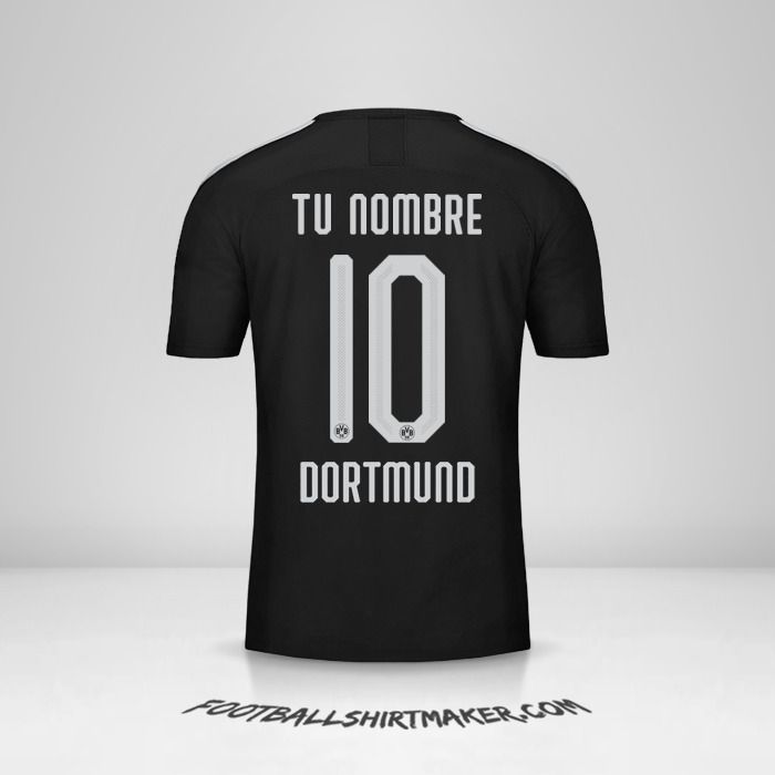 Jersey Borussia Dortmund 2019/20 Cup II número 10 tu nombre