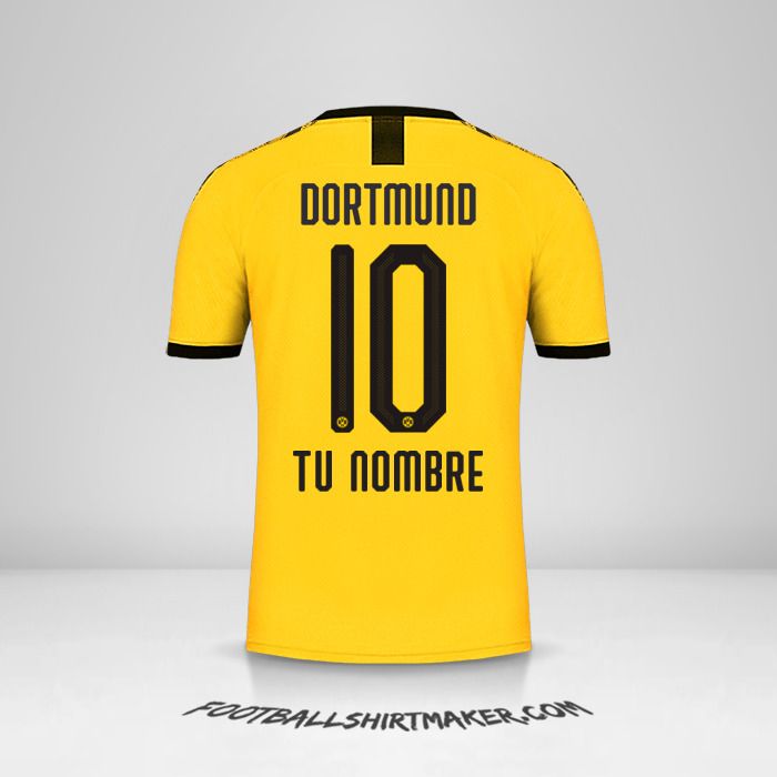 Jersey Borussia Dortmund 2019/20 número 10 tu nombre