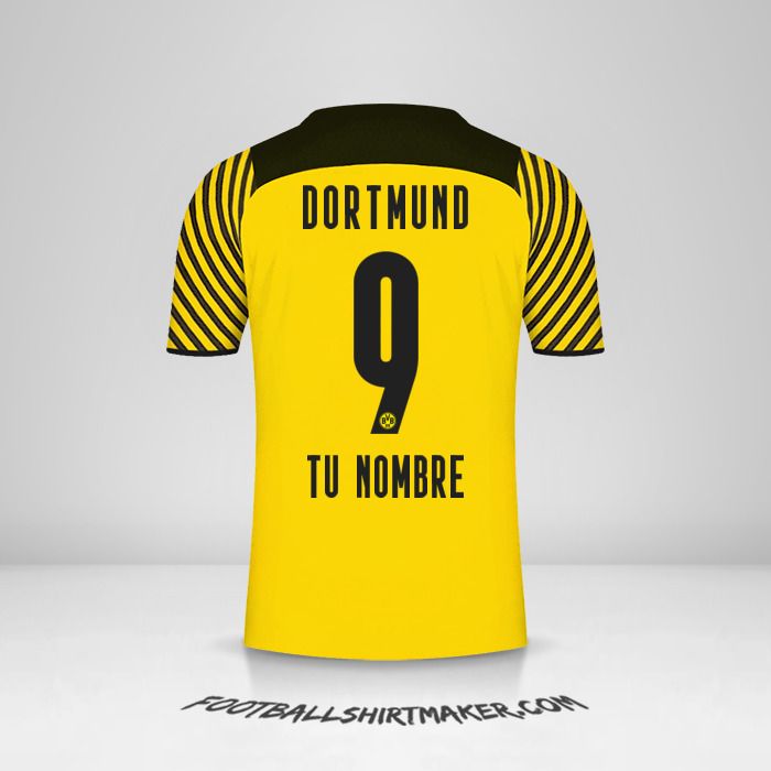Jersey Borussia Dortmund 2021/2022 número 9 tu nombre