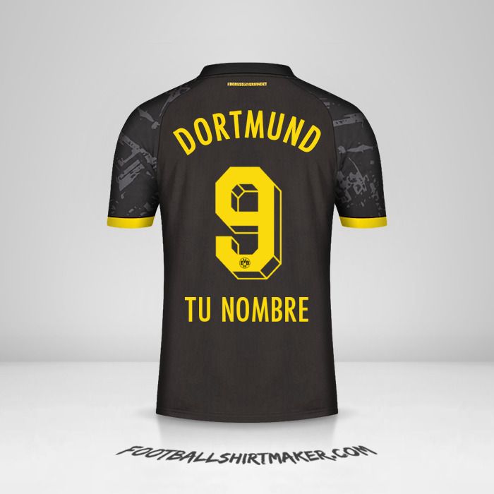 Jersey Borussia Dortmund 2023/2024 II número 9 tu nombre