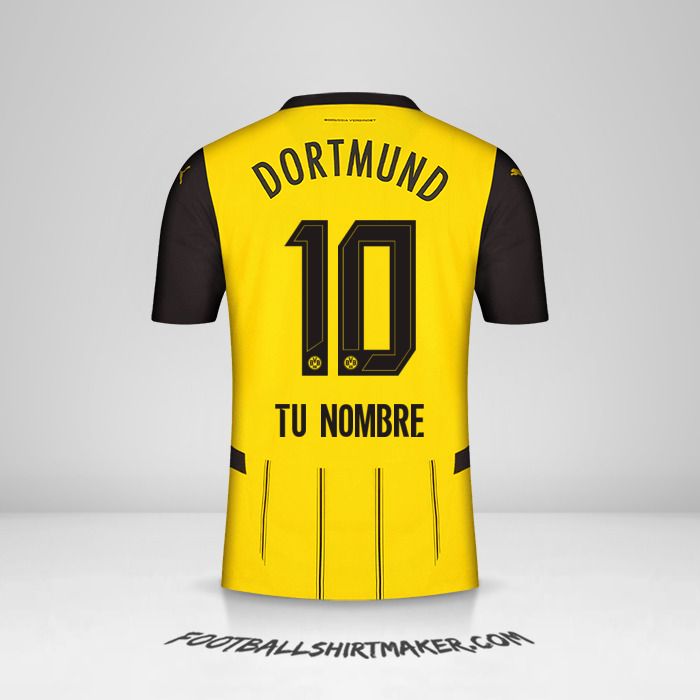 Jersey Borussia Dortmund 2024/2025 número 10 tu nombre