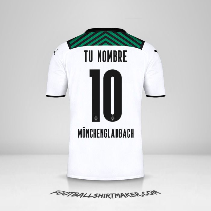 Jersey Borussia Monchengladbach 2021/2022 número 10 tu nombre