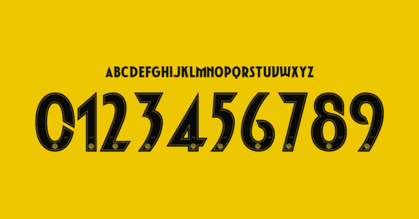 Tipografia Club America Jersey 2025 2026 Nombres Letras Numeros Dorsales Fuente Preview 02 4857