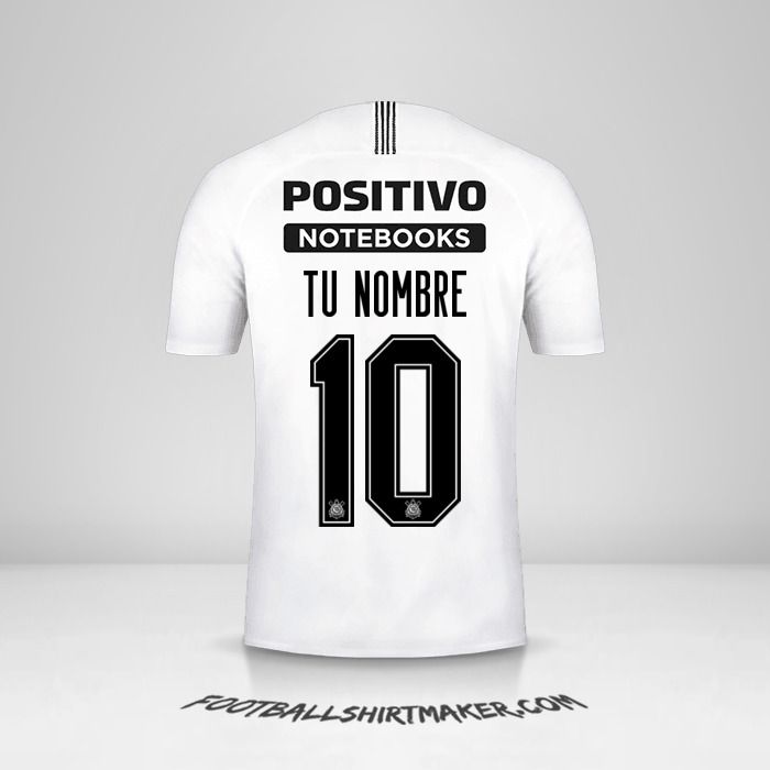 Jersey Corinthians Sudamericana 2019 número 10 tu nombre