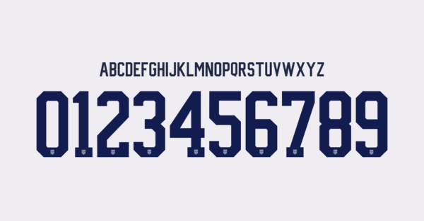 Tipografia Estados Unidos Jersey 2024 Nombres Letras Numeros Dorsales Fuente Preview 00 4683