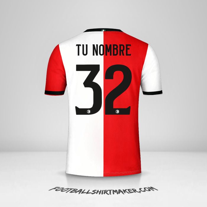 Jersey Feyenoord Rotterdam 2018/19 número 32 tu nombre