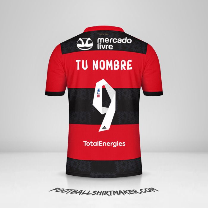 Jersey Flamengo 2021 número 9 tu nombre