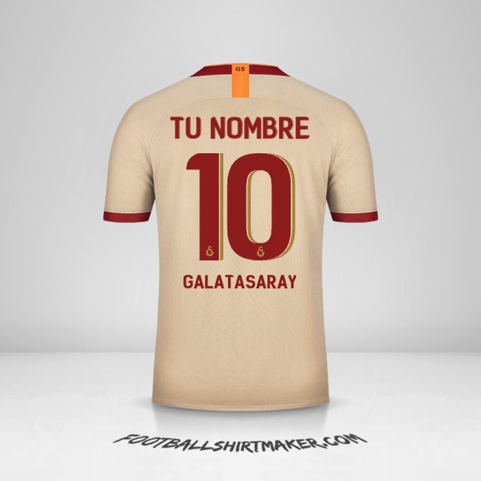 Jersey Galatasaray SK 2019/20 Cup II número 10 tu nombre