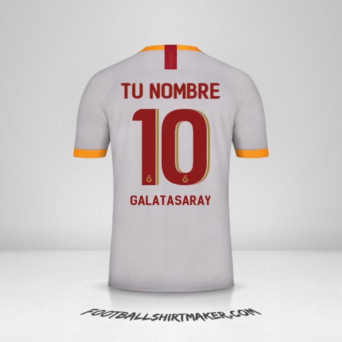 Jersey Galatasaray SK 2019/20 Cup III número 10 tu nombre