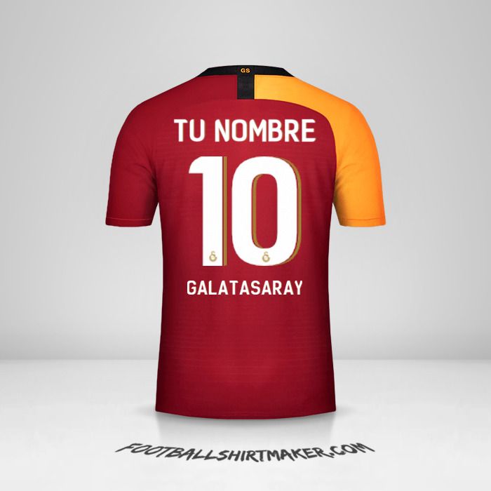 Jersey Galatasaray SK 2019/20 Cup número 10 tu nombre