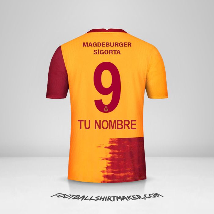 Jersey Galatasaray SK 2020/21 número 9 tu nombre
