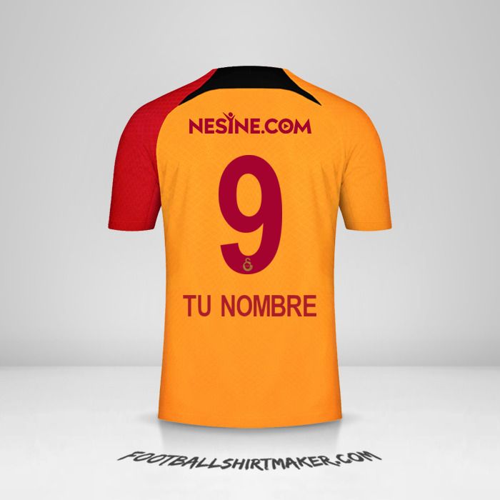 Jersey Galatasaray SK 2022/2023 número 9 tu nombre