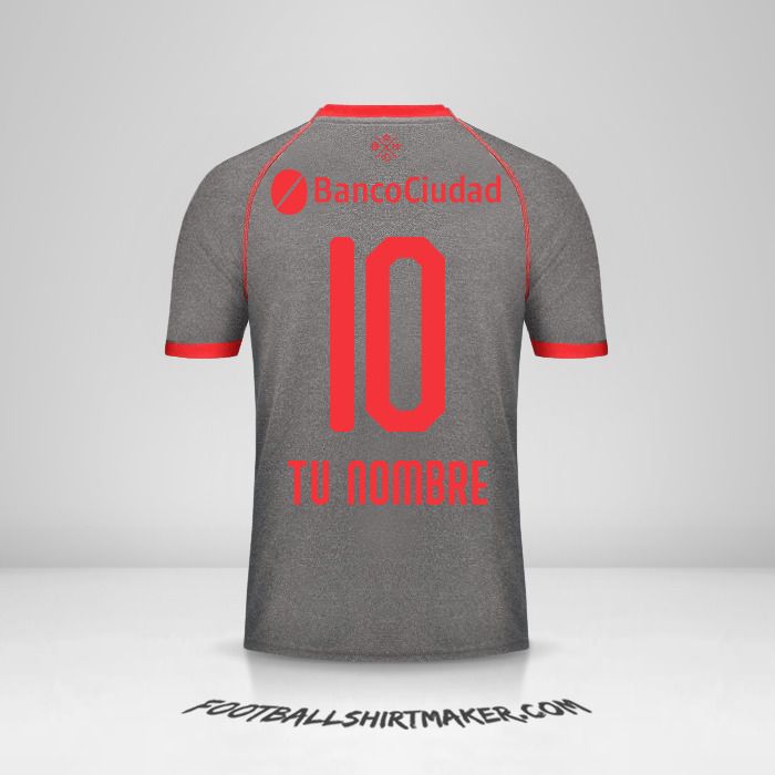 Jersey Independiente 2018/19 III número 10 tu nombre