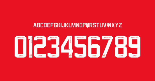 Tipografia Independiente Jersey 2023 2024 Nombres Letras Numeros Dorsales Fuente Preview 00 4588