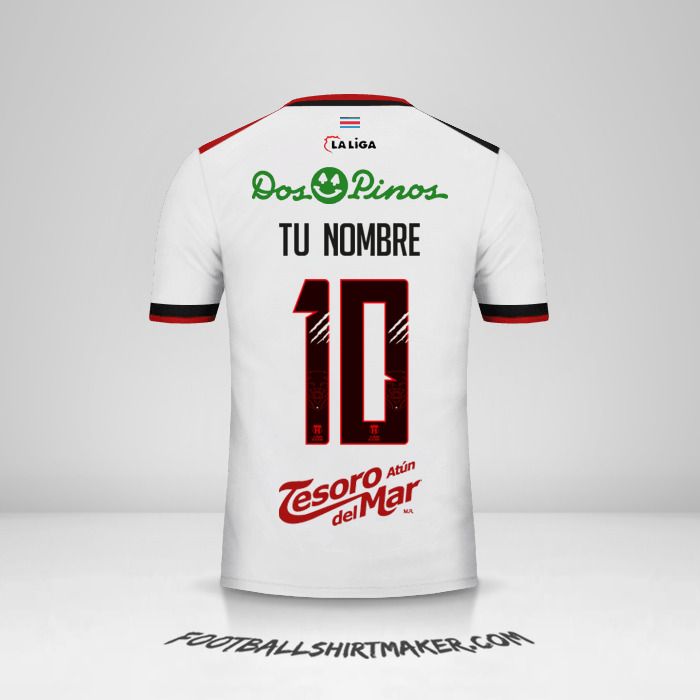 Jersey Liga Deportiva Alajuelense 2018 II número 10 tu nombre
