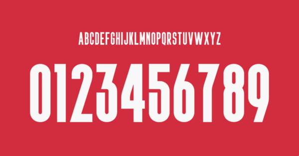 Tipografia Marruecos Jersey 2020 2021 Nombres Letras Numeros Dorsales Fuente Preview 00 4245