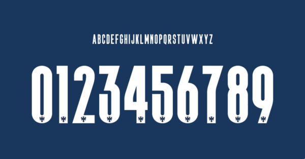 Tipografia Monterrey Jersey 2021 2022 Nombres Letras Numeros Dorsales Fuente Preview 00 4190