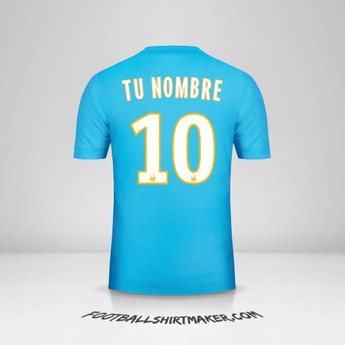 Jersey Olympique de Marseille 2017/18 II número 10 tu nombre