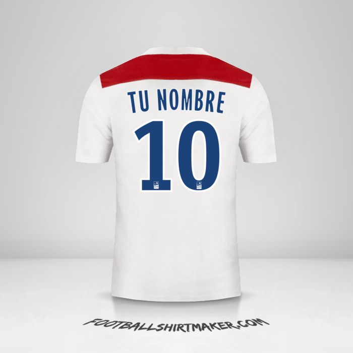 Jersey Olympique Lyon 2018/19 número 10 tu nombre