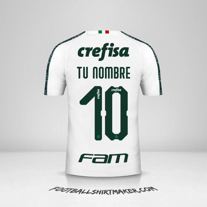 Jersey Palmeiras Libertadores 2019 II número 10 tu nombre