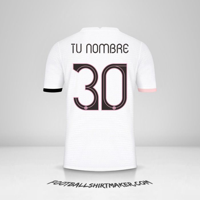 Jersey Paris Saint Germain 2021/2022 Cup II número 30 tu nombre