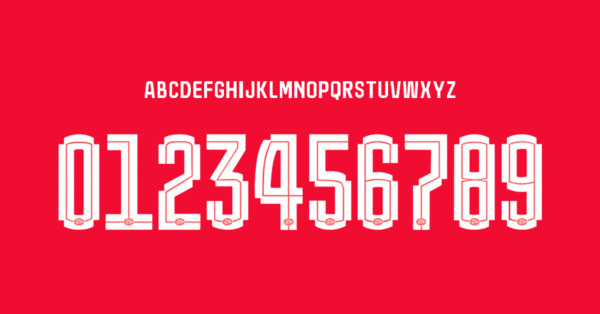 Tipografia Psv Jersey 2021 2022 Nombres Letras Numeros Dorsales Fuente Preview 00 4296