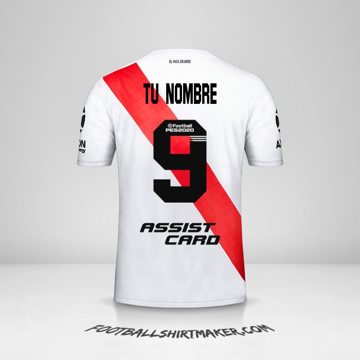 Jersey River Plate 2019/20 número 9 tu nombre