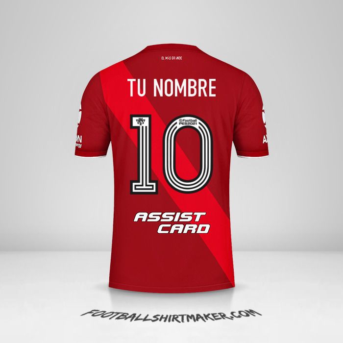 Jersey River Plate 2020/21 II número 10 tu nombre