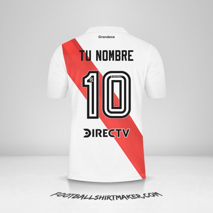 Jersey River Plate 2022/2023 número 10 tu nombre