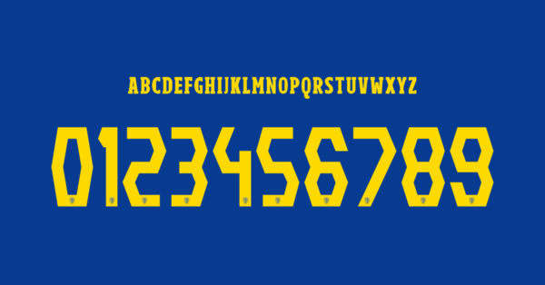 Tipografia Rumania Jersey 2024 III Nombres Letras Numeros Dorsales Fuente Preview 01 4653