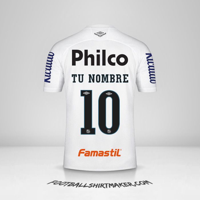 Jersey Santos FC Libertadores 2020 número 10 tu nombre