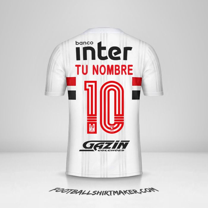 Jersey Sao Paulo FC Libertadores 2020 número 10 tu nombre