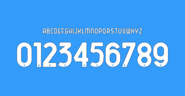 Tipografia Ssc Napoli Jersey 2022 2023 Nombres Letras Numeros Dorsales Fuente Preview 00 4374