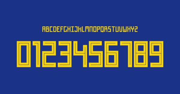 Tipografia Suecia Jersey 2018 II Nombres Letras Numeros Dorsales Fuente Preview 01 3044