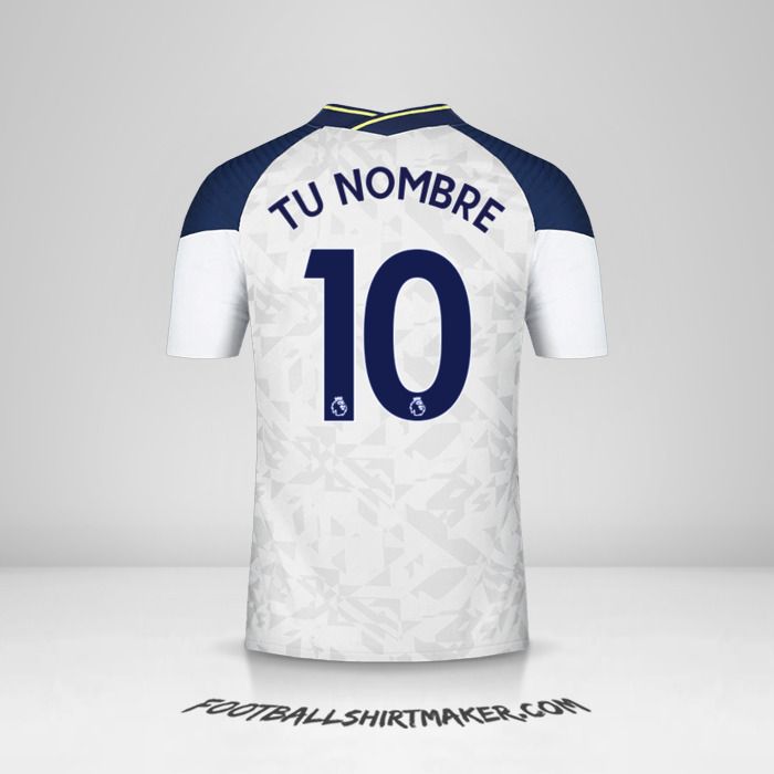 Jersey Tottenham Hotspur 2020/21 número 10 tu nombre